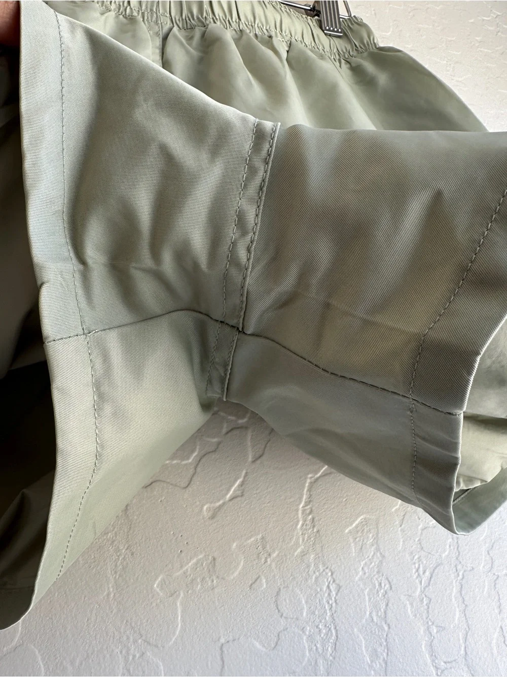 Fear Of God Essentials Men's Light Sage Green Athletic Shorts - Size Small